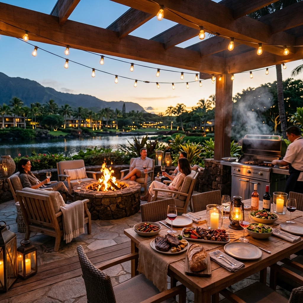 Evening BBQ Setup